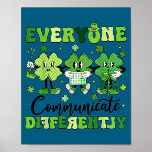 Iedereen communiceert anders logopedie st poster