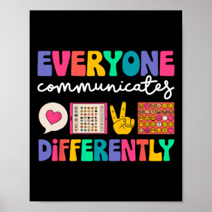 Iedereen communiceert anders Speciaal Onderwijs Poster