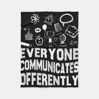 Iedereen Communiceert Anders Speciale Educatie Fleece Deken