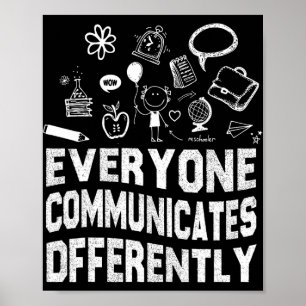 Iedereen communiceert anders Speciale onderwijs Poster