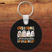 Iedereen communiceert anders Spraaktherapie H Sleutelhanger (Voorkant)