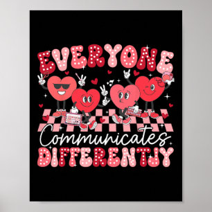 Iedereen communiceert verschillend speciaal onderw poster