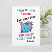 Iedereen dacht dat het gelukkig was om de verjaard (Staand voorkant)