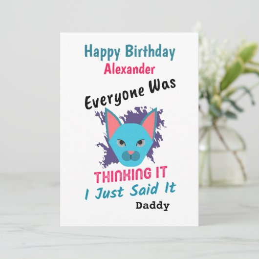 Iedereen dacht dat het gelukkig was om de verjaard (Staand voorkant)