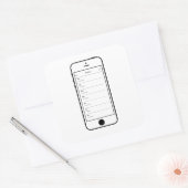 IEDEREEN DENKT DAT JE EEN VUILNISSMS-STICKER BENT VIERKANTE STICKER (Envelop)