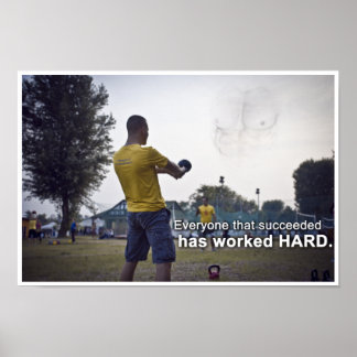 Iedereen die erin geslaagd is, heeft HARD gewerkt Poster