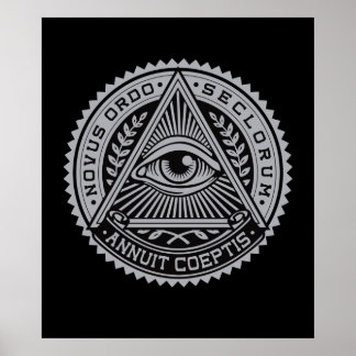 Iedereen die oog poster ziet