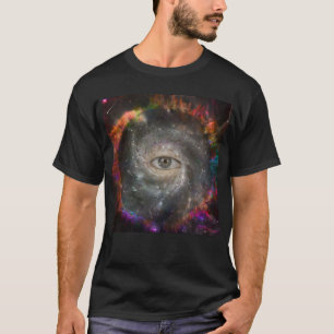 Iedereen die oog ziet in de ruimte t-shirt