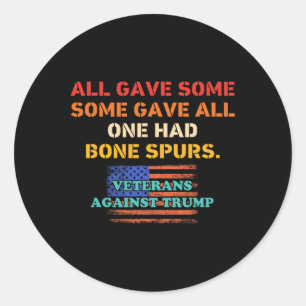Iedereen gaf iets Sommigen gaven alles Eén had bot Ronde Sticker