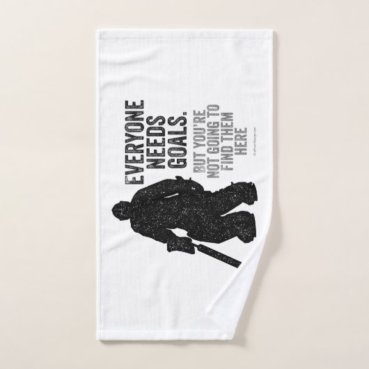 Iedereen heeft doelen nodig (hockey) bad handdoek (Handdoek)