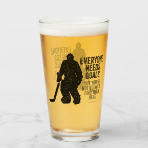 Iedereen heeft doelen nodig (hockey) glas