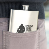 Iedereen heeft Doelstellingen nodig (Hockey) Heupfles (Voorbeeld)