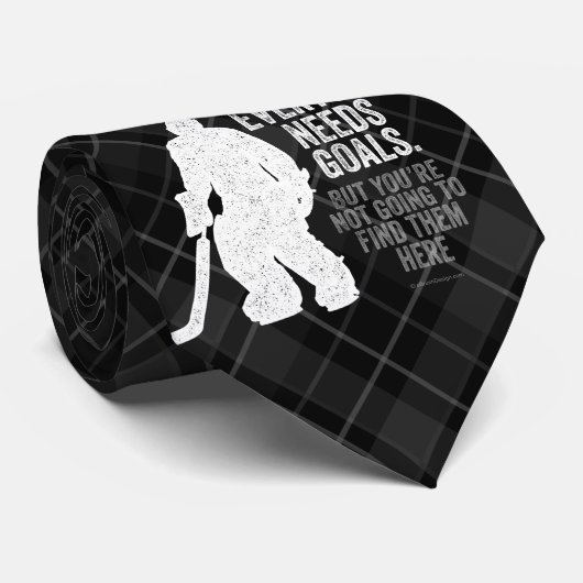 Iedereen heeft Doelstellingen nodig (Hockey) Stropdas (Opgerold)