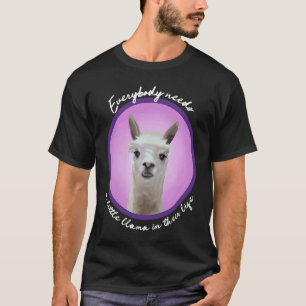 Iedereen heeft een beetje lama schattige wollige a t-shirt