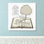 Iedereen heeft een verhaal canvas afdruk (Insitu (Houten vloer))