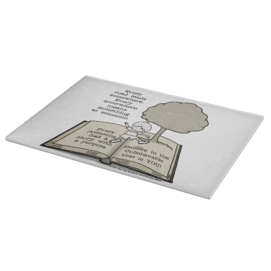 Iedereen heeft een verhaal snijplank (Hoek)