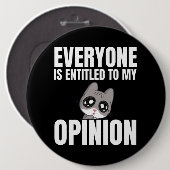 Iedereen heeft recht op mijn mening Button (Voorkant /achterkant)