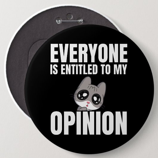 Iedereen heeft recht op mijn mening Button (Voorkant /achterkant)