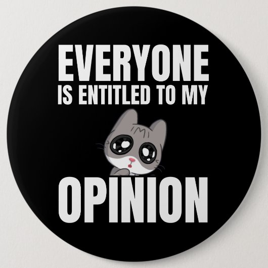 Iedereen heeft recht op mijn mening Button (Voorkant)