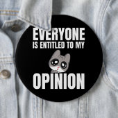 Iedereen heeft recht op mijn mening Button (In situ)