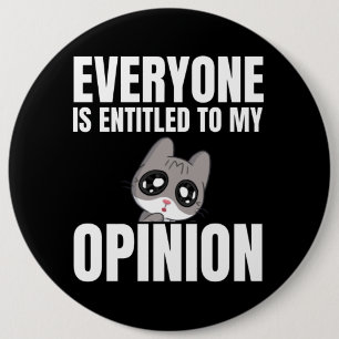 Iedereen heeft recht op mijn mening Button