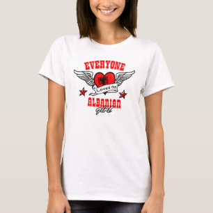 Iedereen houdt van een Albanees meisje T-shirt