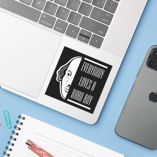 Iedereen houdt van een Bard Boy Shakespeare Thespi Sticker