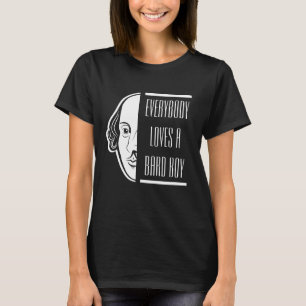 Iedereen houdt van een Bard Boy Shakespeare Thespi T-shirt