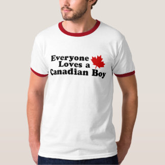 Iedereen houdt van een Canadese jongen T-shirt