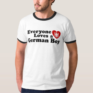 Iedereen houdt van een Duitse jongen T-shirt