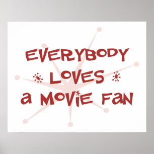 Iedereen houdt van een filmventilator poster