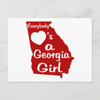 Iedereen houdt van een Georgia Girl Briefkaart