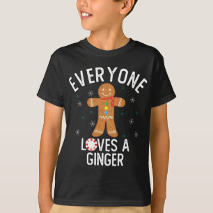 Iedereen houdt van een Ginger Funny Pun Schattige T-shirt