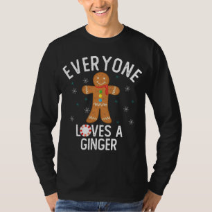 Iedereen houdt van een Ginger Funny Pun Schattige  T-shirt