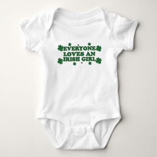 Iedereen houdt van een Iers meisje Baby Creeper Romper