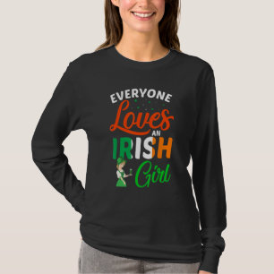 Iedereen houdt van een Iers meisje Vrouwen Patrick T-shirt