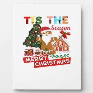 Iedereen houdt van een Kerstman met Kerstmis Kerst Fotoplaat