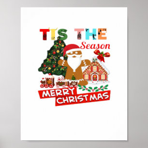 Iedereen houdt van een Kerstman met Kerstmis Poster