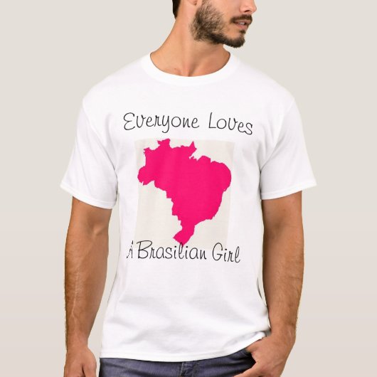 Iedereen houdt van een mannelijk meisje t-shirt (Voorkant)