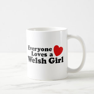 Iedereen houdt van een meisje uit Wales Koffiemok