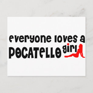 Iedereen houdt van een Pocatello meisje Briefkaart
