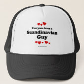 Iedereen houdt van een Scandinavisch GUy T-shirt Trucker Pet (Voorkant)