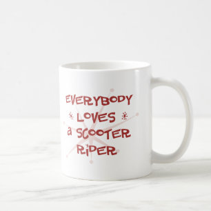 Iedereen houdt van een scooterspeler koffiemok