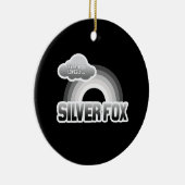 Iedereen houdt van een Silver Fox Keramisch Ornament (Rechts)