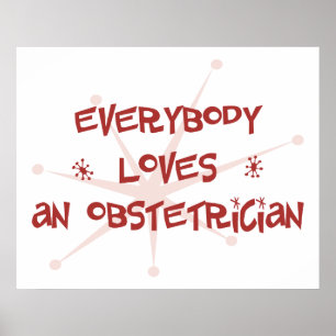 Iedereen houdt van een verloskundige poster