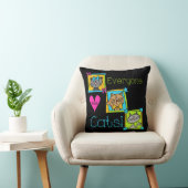 Iedereen houdt van katten kussen (Stoel)