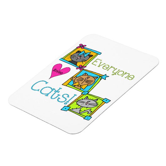 Iedereen houdt van katten magneet (Linkerzijde)