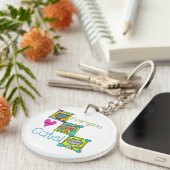 Iedereen houdt van katten sleutelhanger (Voorkant Rechts)