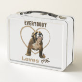 Iedereen houdt van me met een engelse bulldog (Achterkant)