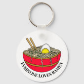 Iedereen houdt van Ramen | Funny Pun Sleutelhanger (Voorkant)